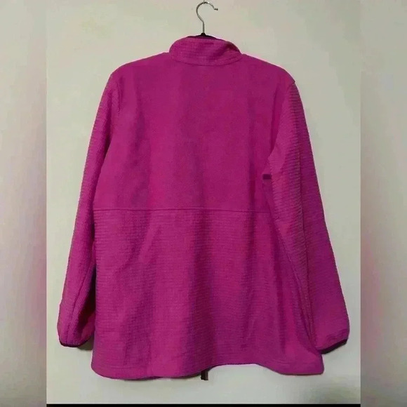 Lands End Fleece Full Zip Jacket Womens Size XXL - Picture 2 of 5